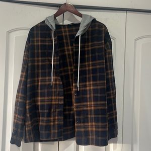 Hooded flannel